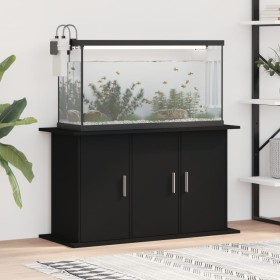 Soporte para acuario madera de ingeniería negro 101x41x58 cm