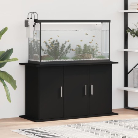 Black engineered wood aquarium support 101x41x58 cm by vidaXL, Aquarium supports - Ref: Foro24-833632, Price: 103,19 €, Disco...