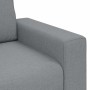 Sofá de 3 plazas de tela gris claro 180 cm