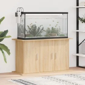 Aquarium support engineered wood Sonoma oak 101x41x58 cm by vidaXL, Aquarium supports - Ref: Foro24-833634, Price: 102,67 €, ...