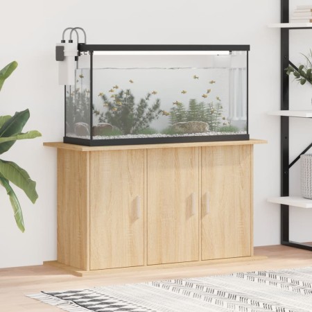 Aquarienhalter aus Holzwerkstoff Sonoma Eiche 101x41x58 cm von vidaXL, Aquarium unterstützt - Ref: Foro24-833634, Preis: 106,...