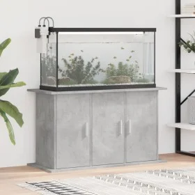 Concrete gray engineering wood aquarium support 101x41x58 cm by vidaXL, Aquarium supports - Ref: Foro24-833635, Price: 107,50...