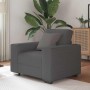 Sillón de tela de pana gris oscuro 60 cm en Sofás | Comprar online en Foro24