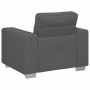 Sillón de tela de pana gris oscuro 60 cm en Sofás | Comprar online en Foro24