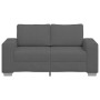 Sofá Loveseat gris oscuro 120 cm tejido de pana