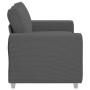 Sofá Loveseat gris oscuro 120 cm tejido de pana
