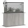 Sonoma-grauer Aquarienständer aus Holzwerkstoff, 101 x 41 x 58 cm von vidaXL, Aquarium unterstützt - Ref: Foro24-833637, Prei...