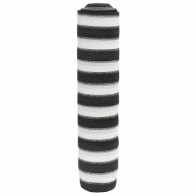 Red de privacidad HDPE gris antracita y blanco 2x25 m 150 g/m²