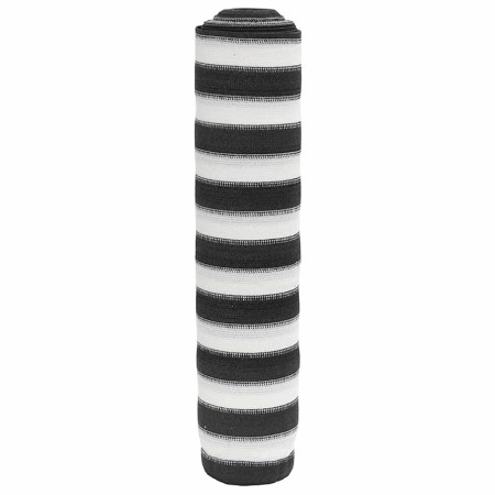 Red de privacidad HDPE gris antracita y blanco 2x25 m 150 g/m²