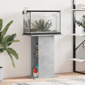 Engineered wood gray concrete aquarium stand 60.5x36x72.5 cm by vidaXL, Aquarium supports - Ref: Foro24-833643, Price: 50,02 ...