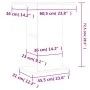 Sonoma gray engineered wood aquarium support 60.5x36x72.5cm by vidaXL, Aquarium supports - Ref: Foro24-833645, Price: 46,56 €...