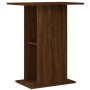 Soporte acuario madera ingeniería marrón roble 60,5x36x72,5 cm