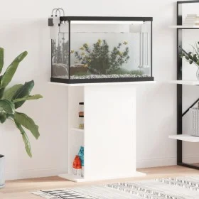 Soporte para acuario madera de ingeniería blanco 75x36x72,5 cm by vidaXL, Aquarium supports - Ref: Foro24-833647, Price: 58,0...