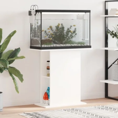 Soporte para acuario madera de ingeniería blanco 75x36x72,5 cm by vidaXL, Aquarium supports - Ref: Foro24-833647, Price: 58,0...