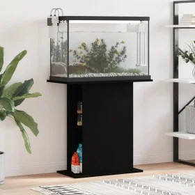 Engineered wood aquarium stand in black, 75x36x72.5 cm by vidaXL, Aquarium supports - Ref: Foro24-833648, Price: 60,49 €, Dis...