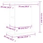 Aquarienhalter Holzwerkstoff schwarz 75x36x72,5 cm von vidaXL, Aquarium unterstützt - Ref: Foro24-833648, Preis: 60,49 €, Rab...