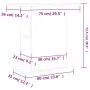 Engineered oak wood aquarium stand Sonoma 75x36x72.5 cm by vidaXL, Aquarium supports - Ref: Foro24-833650, Price: 55,77 €, Di...