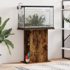 Engineered wood aquarium support smoked oak 36x75x72.5cm by vidaXL, Aquarium supports - Ref: Foro24-833652, Price: 49,53 €, D...
