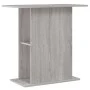 Sonoma-grauer Aquarienständer aus Holzwerkstoff, 36 x 75 x 72,5 cm von vidaXL, Aquarium unterstützt - Ref: Foro24-833653, Pre...