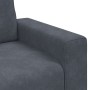 Sillón de terciopelo gris oscuro 60 cm