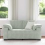 Sofá Loveseat gris claro 120 cm terciopelo