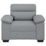 Sillón Sofá Tela Gris Claro 60 cm