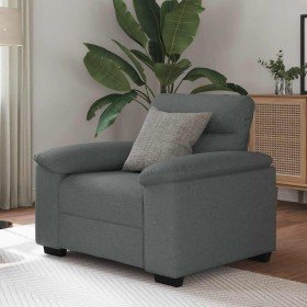 Sillón Sofá Tela Gris Oscuro 60 cm Sillón Sofá Tela Gris Oscuro 60 cm