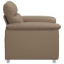 Sillón cuero sintético color capuchino 60 cm