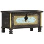 Black mango wood storage trunk 80x40x45 cm by vidaXL, Storage trunks - Ref: Foro24-286396, Price: 220,83 €, Discount: %