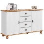 Vitrina ASKIM 133.5 x 40 x 79 cm Madera maciza de pino