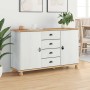 Vitrina ASKIM 133.5 x 40 x 79 cm Madera maciza de pino