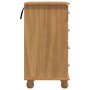 Escritorio ASKIM Marrón 95 x 40 x 75 cm Madera maciza de pino