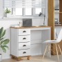 Escritorio ASKIM Blanco 95 x 40 x 75 cm Madera maciza de pino
