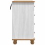 Escritorio ASKIM Blanco 95 x 40 x 75 cm Madera maciza de pino