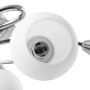 Lámpara de techo pantallas cerámica bol blanco 5 bombillas E14