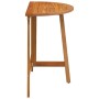 Mesa de Jardín Marrón 78 x 46 x 75 cm Madera maciza de Acacia
