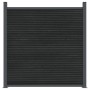 Panel de valla WPC gris 180x186 cm