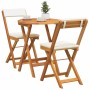 Juego Bistro de Jardín 3 pcs Marrón madera maciza de acacia en Conjuntos de jardín | Comprar online en Foro24