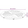 Tablero de mesa redondo madera maciza de acacia Ø60x2 cm