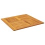 Tablero de mesa cuadrado madera maciza de acacia 90x90x2,2 cm
