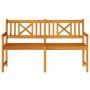Banco de jardín Marrón 150 x 56 x 90cm Madera maciza de Acacia