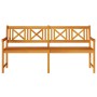 Banco de jardín Marrón 180 x 56 x 90cm Madera maciza de Acacia