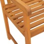Banco de jardín Marrón 220 x 56 x 90cm Madera maciza de Acacia