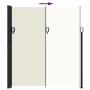 Toldo lateral retráctil crema 220x300 cm