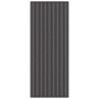 Felpudo Striped Negro y Gris 60 x 150 cm Polipropileno, PVC