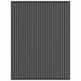 Felpudo Striped Negro y Gris 80 x 120 cm Polipropileno, PVC