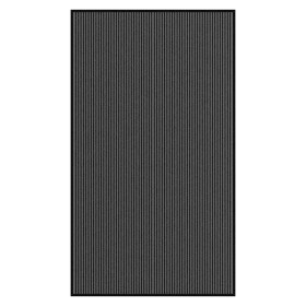 Felpudo a rayas negro y gris 115x200 cm Felpudo a rayas negro y gris 115x200 cm