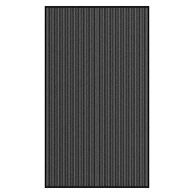 Felpudo a rayas negro y gris 115x200 cm