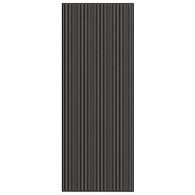 Felpudo a rayas negro y gris 115x300 cm