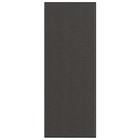 Felpudo a rayas negro y gris 115x300 cm